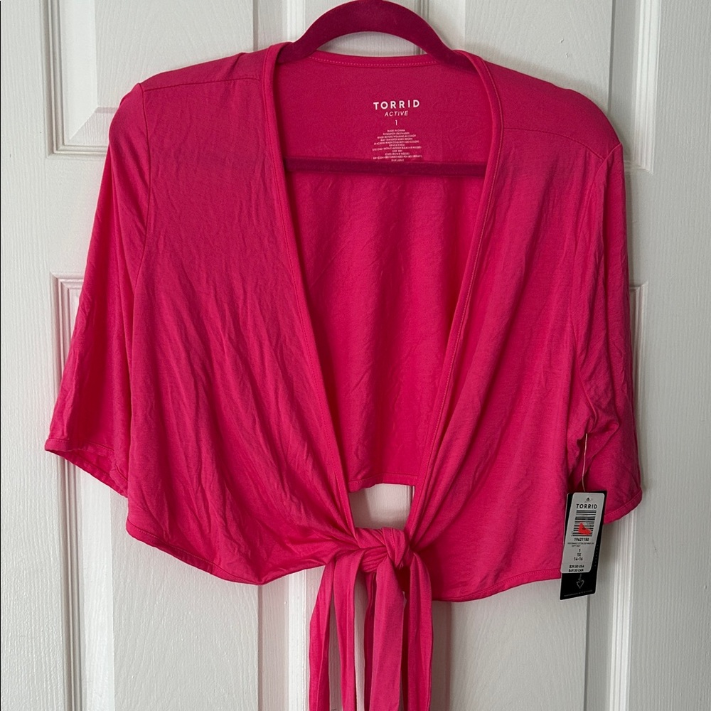 Torrid Active Performance Cotton Crop Wrap size 1